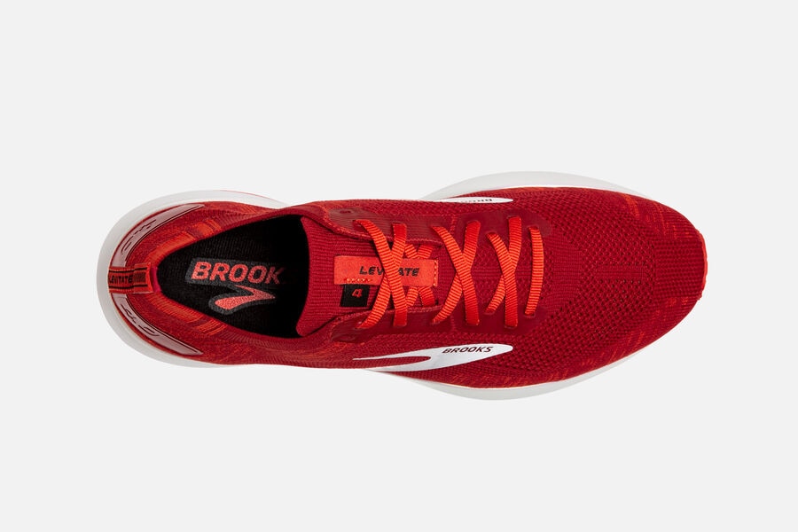 Brooks Levitate 4 Road Running Shoes Mens Red/Pink/White 150829-FJN